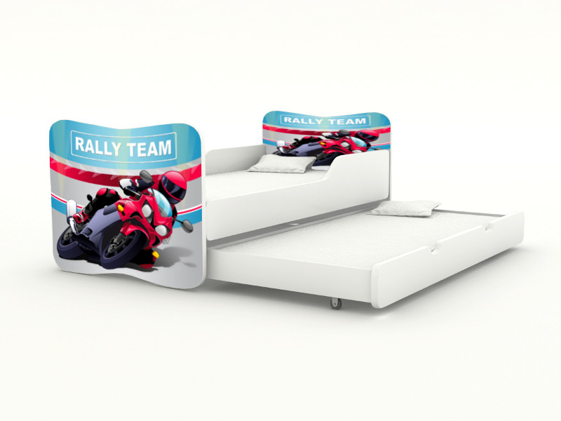 Becks posteľ s výsuvným lôžkom Motorka